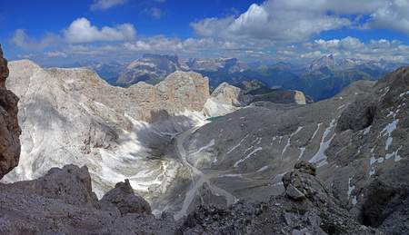 Catinaccio dAntermoia summitの写真素材