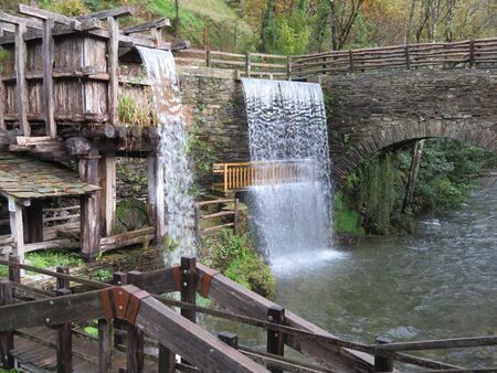 Beautiful scenery with plenty of water and vegetation forests, waterfalls riversの写真素材