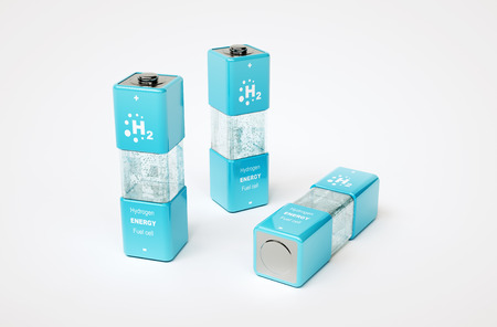 3d render image of hydrogen energy fuel cellの写真素材