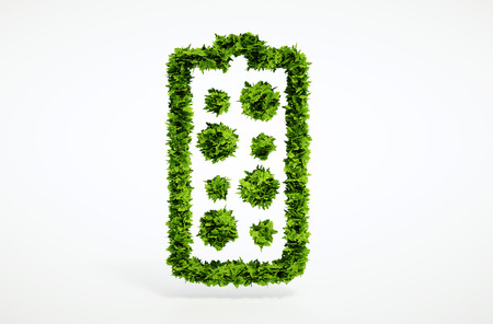 Isolated 3d render alternative new battery concept with white backgroundの写真素材