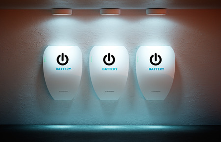 New energy concept - personal home battery.の写真素材