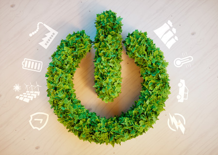 Clean green eco energy conceptの写真素材