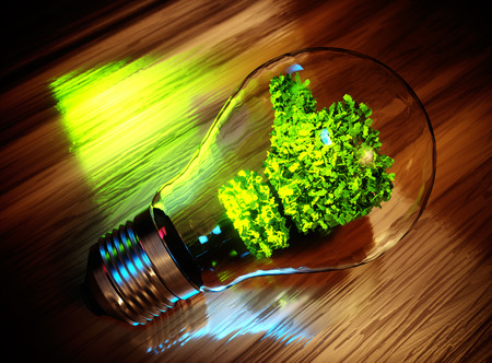 Green innovation concept. 3D computer generated image.の写真素材
