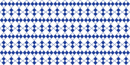Seamless pattern with rhombuses in blue and white colors. Vector illustration.のイラスト素材