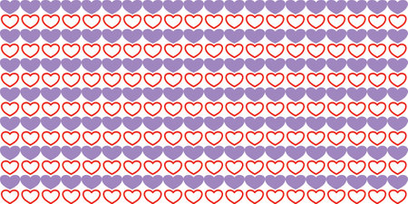 Seamless vector pattern with hearts. Valentine's day background.のイラスト素材