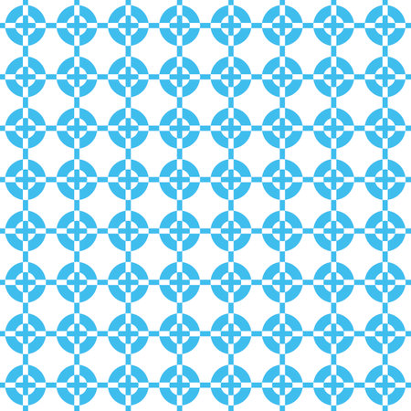 Seamless vector pattern. Modern geometric ornament with blue and white elementsのイラスト素材