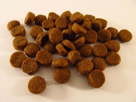 A bunch of dry food for pups and catsの写真素材