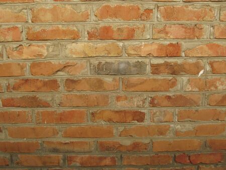 Brick wall, brickwork, brown texture architecture. Concrete surfaceの写真素材