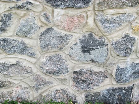 stone masonry fence, background texture, concrete fenceの写真素材