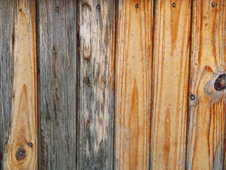 Wooden fence, background texture wooden wall. The old fence boardの写真素材