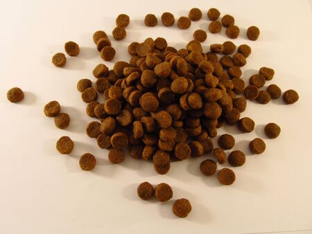 A bunch of dry food for pups and catsの写真素材