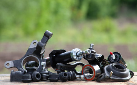 Spare parts of a suspension bracket of a car, a set for repair of transport