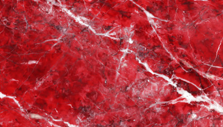 The natural patterns in RED FANTASY marble are a work of artの素材