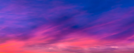 As the sun bids farewell, the sky becomes a spectacle, capturing the essence of tranquility.の素材