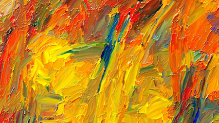 Abstract Expressionism: Oil Painting Backgroundの素材