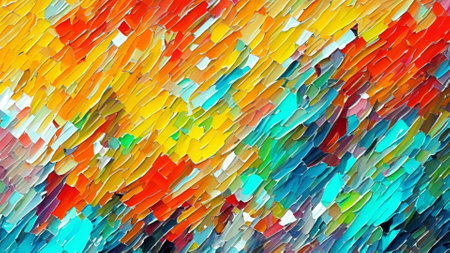 Brushed Brilliance: Oil Painting Backdropの素材