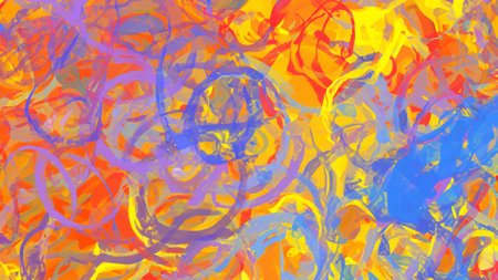 Brushwork Beauty: Oil Painting Backdropの素材