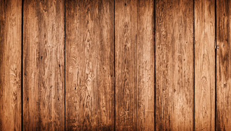 Wooden table background of planks with texture of fibersの素材