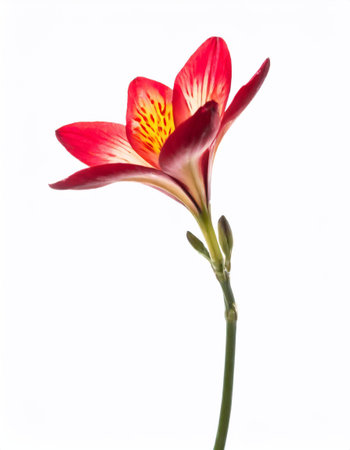 Freesia flower on a white background.の素材