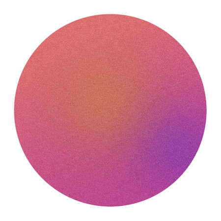 Smooth pink to purple gradient on a textured sphere with a grainy, noise effectの写真素材