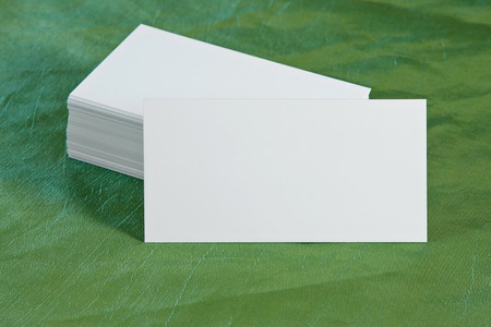 Photo of business cards. Mock-up for branding identity. For graphic designers presentations and portfoliosの写真素材