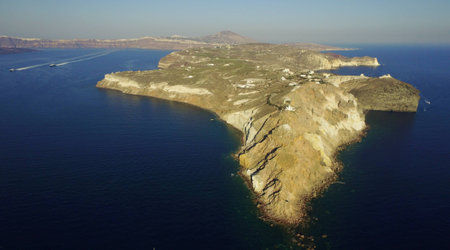 Santorini Lighthouse 1の写真素材