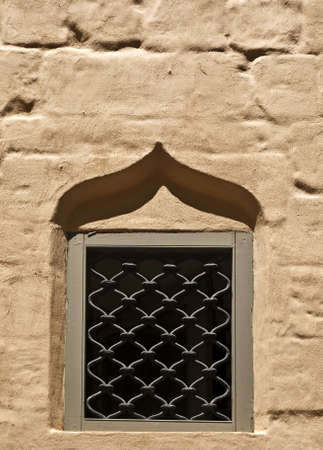 Medieval window in the old city of Mdina in Maltaの写真素材