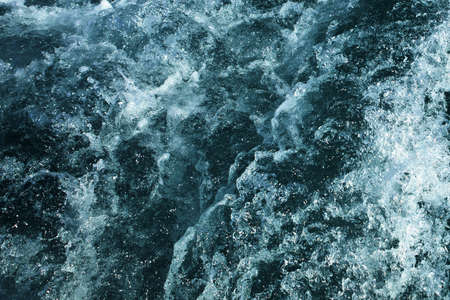 Abstract image showing detail of movement in crystal clear waters.の写真素材