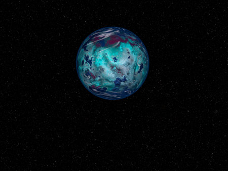 A planet in outer reaches of space