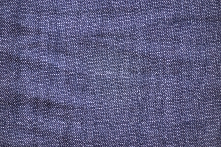 Fabric of their cotton, natural, a jeans, blue, close-up, for various subjects, for a background, textureの写真素材