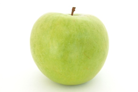Apple green ripe, isolated on a white backgroundの写真素材