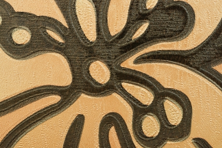 Fulvous corrugated texture with black patterns for a background and space fillingの写真素材