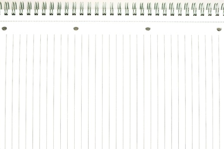 Writing-book or notebook, leaf with lines for writing of the text and for a backgroundの写真素材