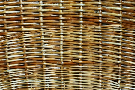 Texture of a wattled surface from willow rods; for an abstract backgroundの写真素材