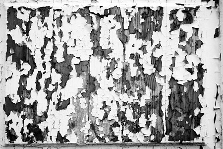 Black-and-white tone of abstract texture of the peeled-off paintの写真素材