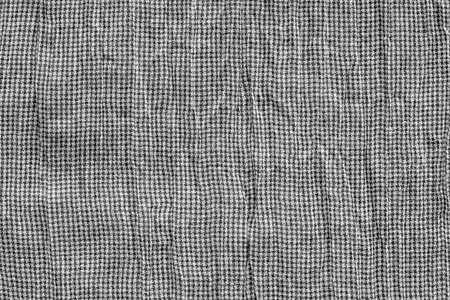 texture crumpled knitted fabric of white gray black colorの写真素材
