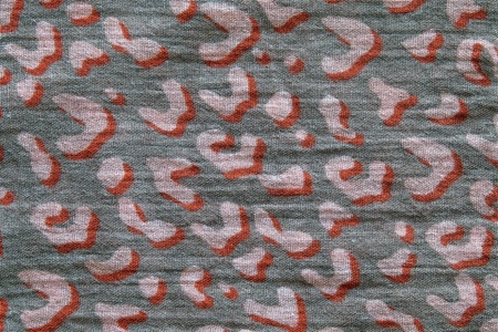 texture of the crumpled fabric with color abstract drawingの写真素材