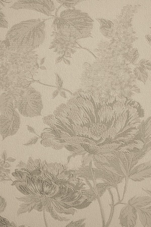 the abstract textured background of beige color with large flower patternsの写真素材