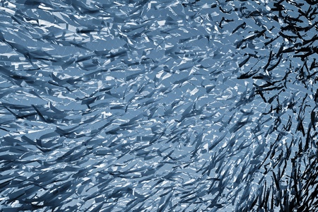 abstract background and texture closeup from silvery tapes of fabric or from textile materialの写真素材