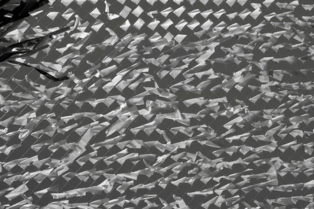 abstract texture of a grid and material from fabric for a background or for wallpaper of gray colorの写真素材