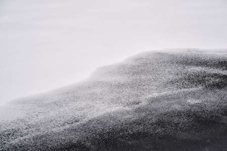 abstract black and white snow surface for background or wallpaper on the computer's raob tableの写真素材