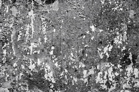 coarse abstract texture of old ruined monochrome plaster for background and wallpaperの写真素材