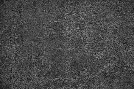 terry black fabric for abstract textured backgroundの写真素材