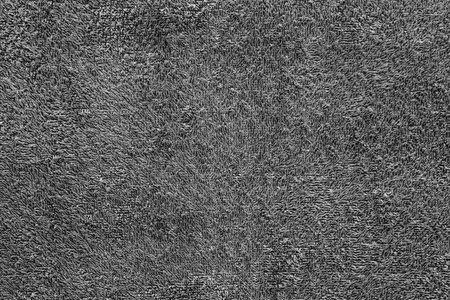 abstract fluffy texture of gray terry fabric close-up for background or wallpaperの写真素材