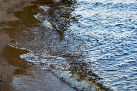 abstract river surf in the foreground for the natural backgroundの写真素材