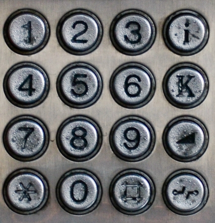 telephone buttonの写真素材