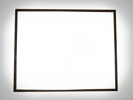 Big thin wood frameの写真素材