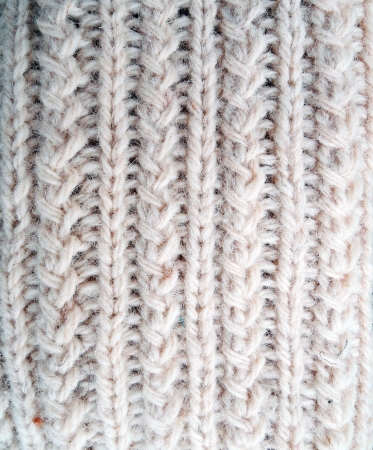 Close-up of a piece of wool knitの写真素材