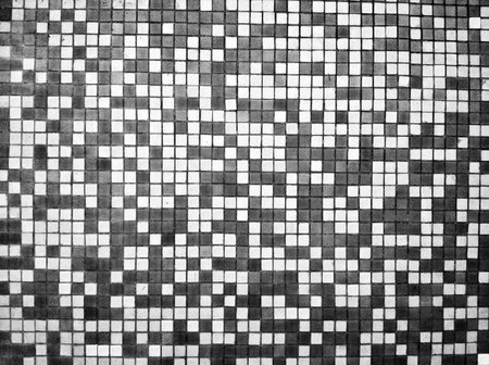 Black and white tiles textureの写真素材