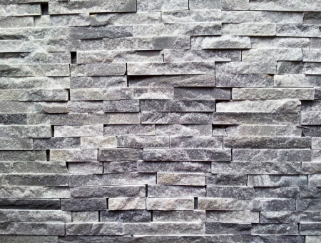 Black stone wallの写真素材